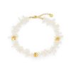 Cream Coral Chip Anklet
